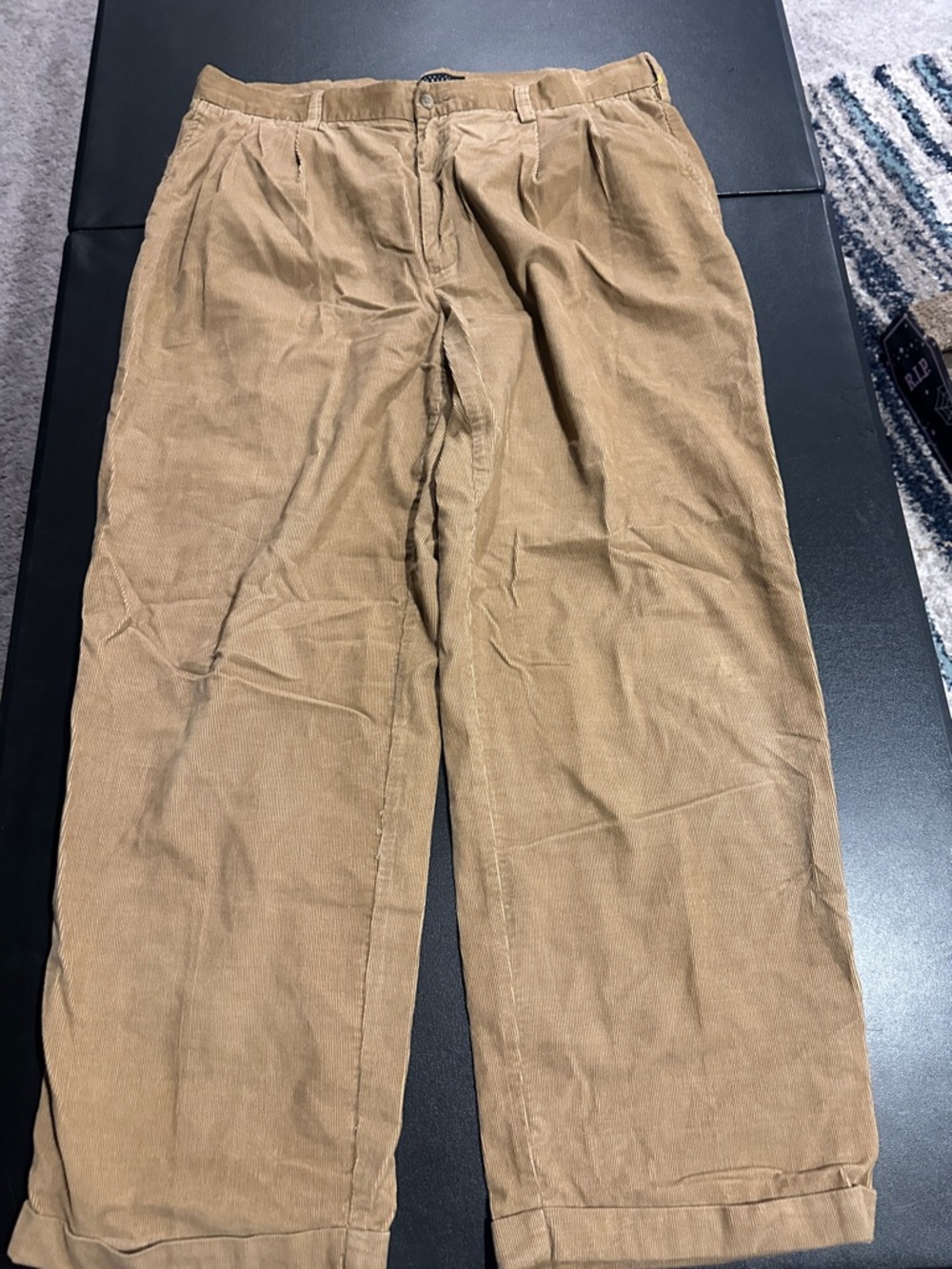 Perry Ellis Men's Corduroy Chinos in Tan